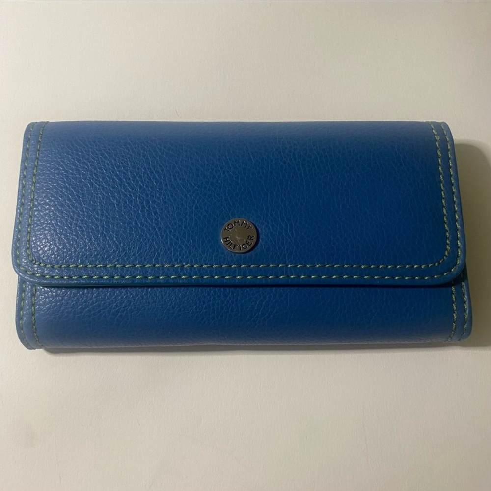 tommy hilfiger wallet blue💙 & green💚